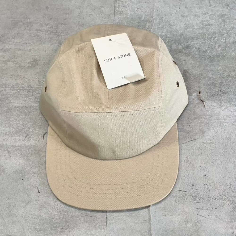 Sun+Stone Men's Brown Cord Solid Panel Adjustable Baseball Cap SZ OS - Picture 2 of 9